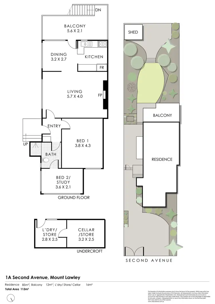 Floorplan of Homely house listing, 1A Second Avenue, Mount Lawley WA 6050