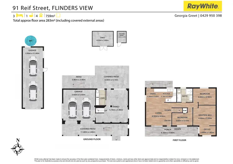 Floorplan of Homely house listing, 91 Reif Street, Flinders View QLD 4305