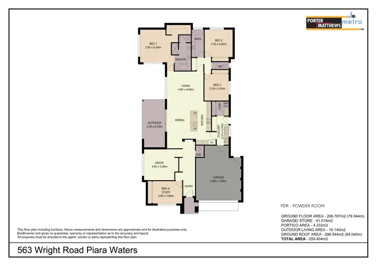Floorplan of Homely house listing, 563 Wright Road, Piara Waters WA 6112