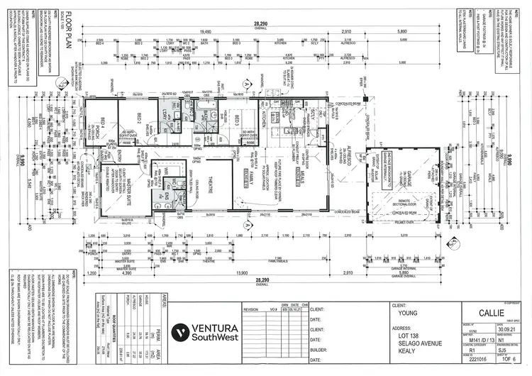 Floorplan of Homely house listing, 10 Selago Avenue, Vasse WA 6280