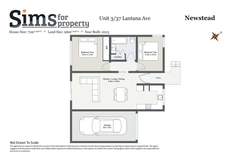 Floorplan of Homely unit listing, 3/37 Lantana Avenue, Newstead TAS 7250