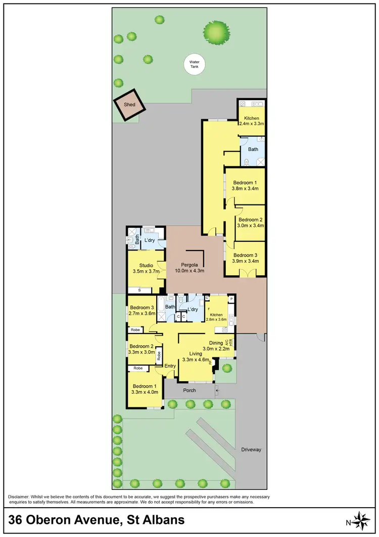 Floorplan of Homely house listing, 36 Oberon Avenue, St Albans VIC 3021