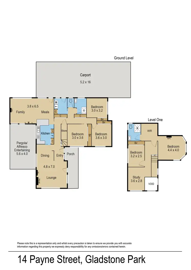 Floorplan of Homely house listing, 14 Payne Street, Gladstone Park VIC 3043
