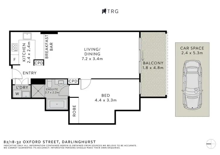 Floorplan of Homely apartment listing, 82/18-32 Oxford Street, Darlinghurst NSW 2010