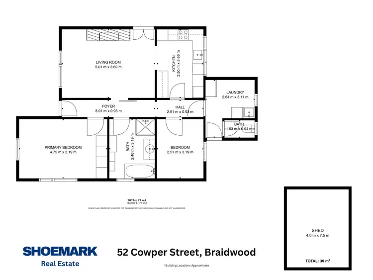 Floorplan of Homely house listing, 52 Cowper, Braidwood NSW 2622