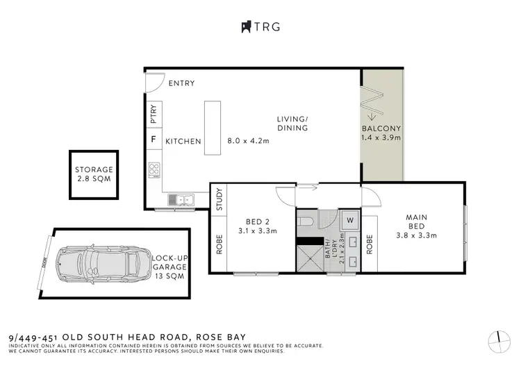 Floorplan of Homely apartment listing, 9/449-451 Old South Head Road, Rose Bay NSW 2029