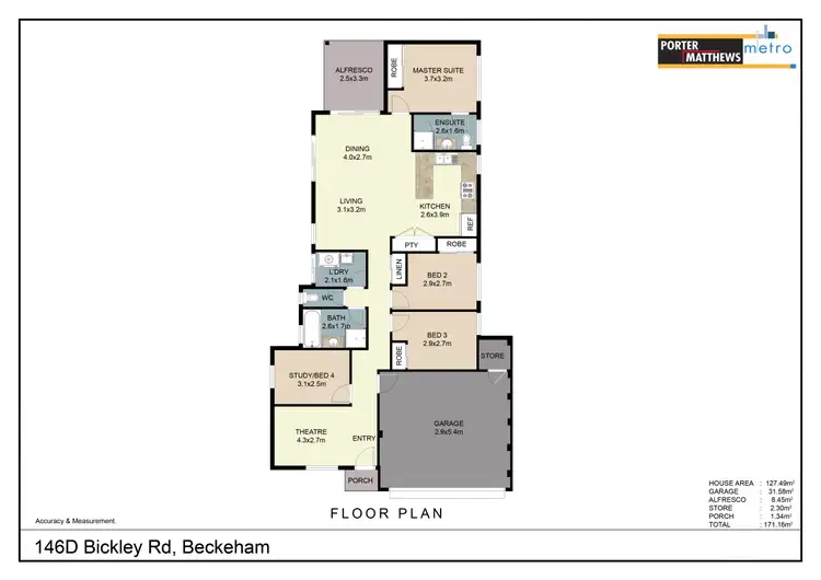 Floorplan of Homely house listing, 146D Bickley Road, Beckenham WA 6107