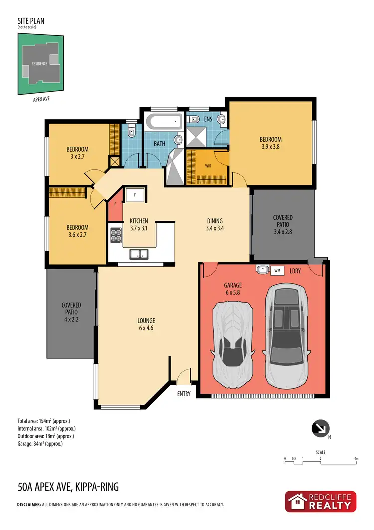 Floorplan of Homely house listing, 50A Apex Avenue, Kippa-Ring QLD 4021