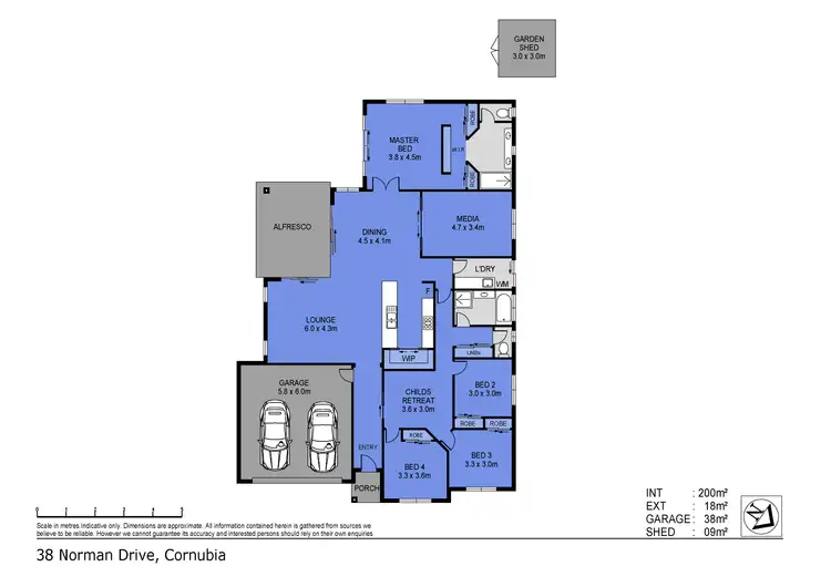 Floorplan of Homely house listing, 38 Norman Drive, Cornubia QLD 4130