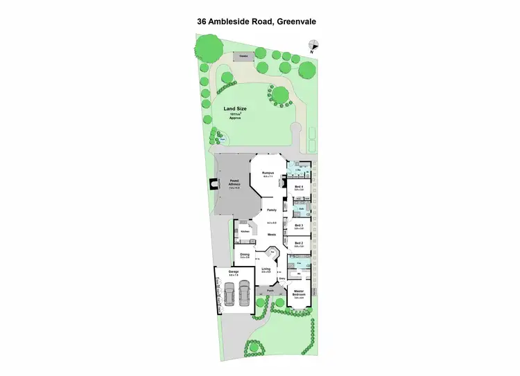 Floorplan of Homely house listing, 36 Ambleside Road, Greenvale VIC 3059
