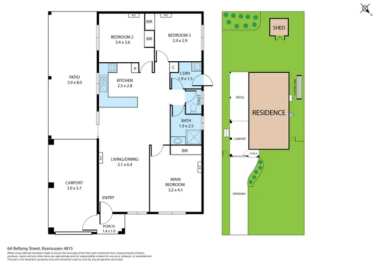 Floorplan of Homely house listing, 6a Bellamy Street, Rasmussen QLD 4815