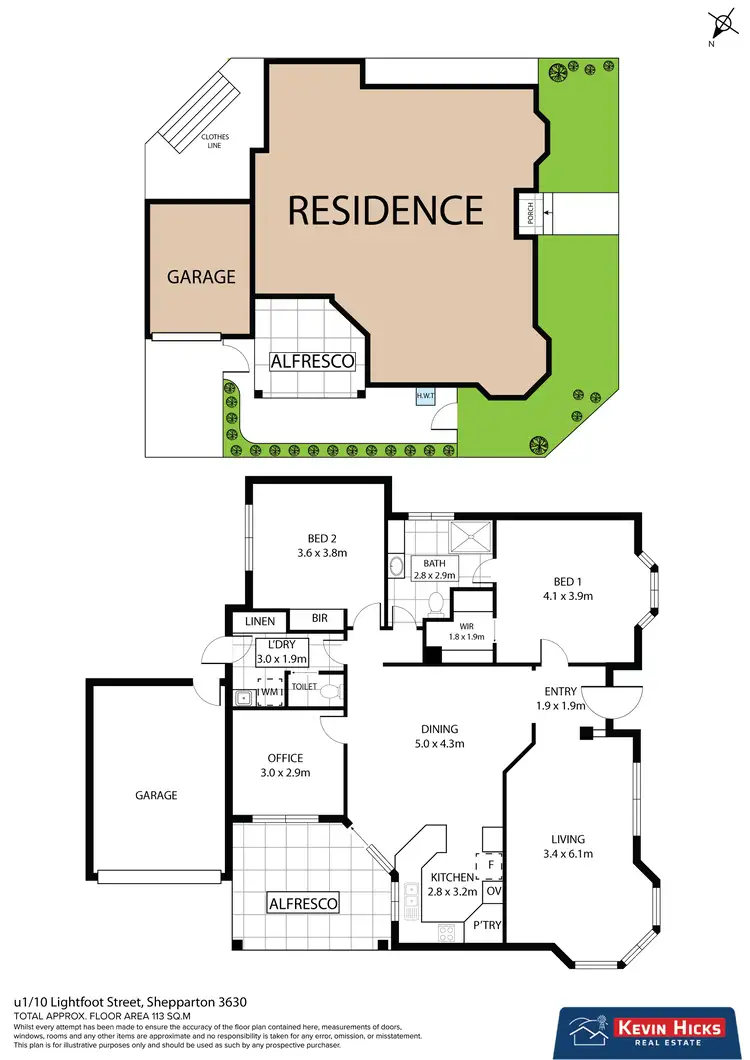Floorplan of Homely house listing, 1/10 Lightfoot Street, Shepparton VIC 3630