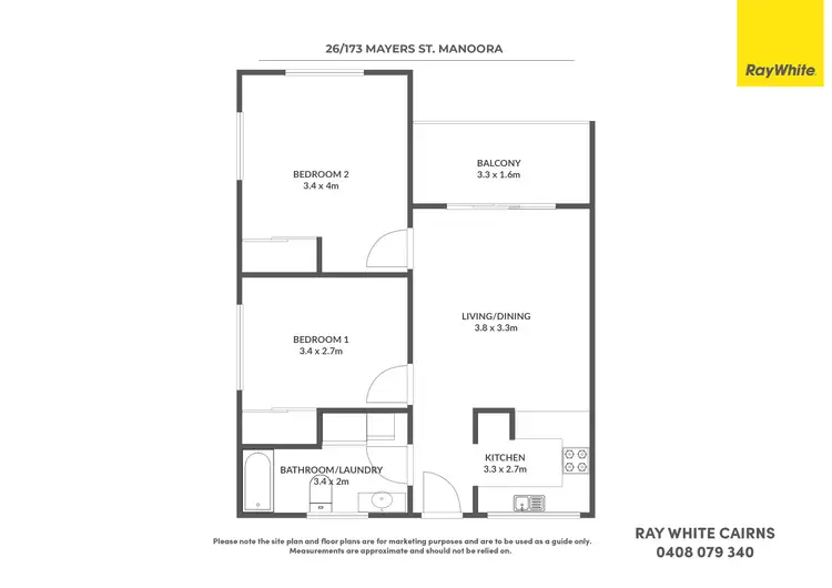 Floorplan of Homely unit listing, 26/173 Mayers Street, Manoora QLD 4870