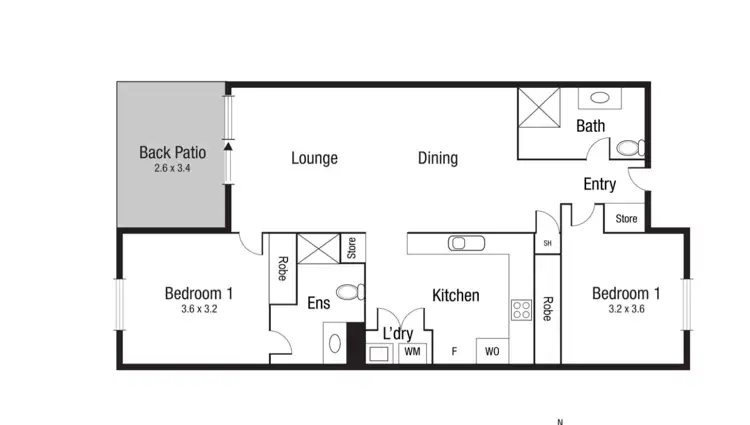 Floorplan of Homely apartment listing, 8102/10 Kokoda Street, Idalia QLD 4811