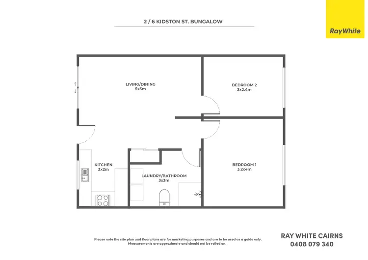 Floorplan of Homely unit listing, 2/6 Kidston Street, Bungalow QLD 4870