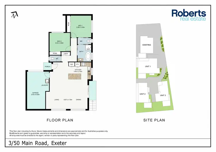 Floorplan of Homely townhouse listing, 3/50 Main Road, Exeter TAS 7275