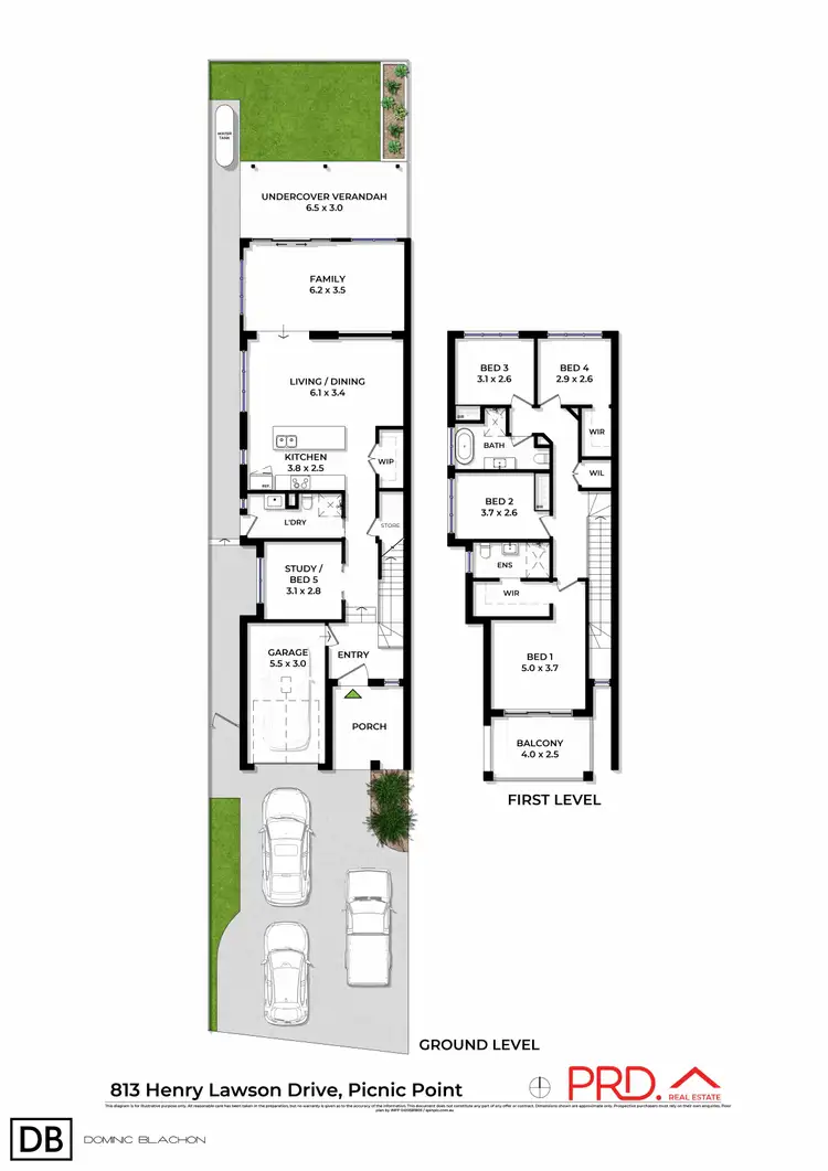 Floorplan of Homely semi-detached listing, 813 Henry Lawson Drive, Picnic Point NSW 2213