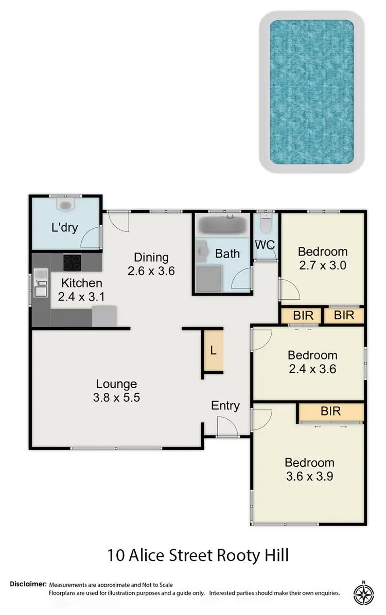 Floorplan of Homely house listing, 10 Alice Street, Rooty Hill NSW 2766
