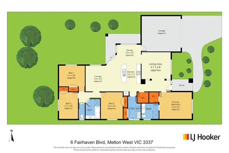 Floorplan of Homely house listing, 6 Fairhaven Boulevard, Melton West VIC 3337