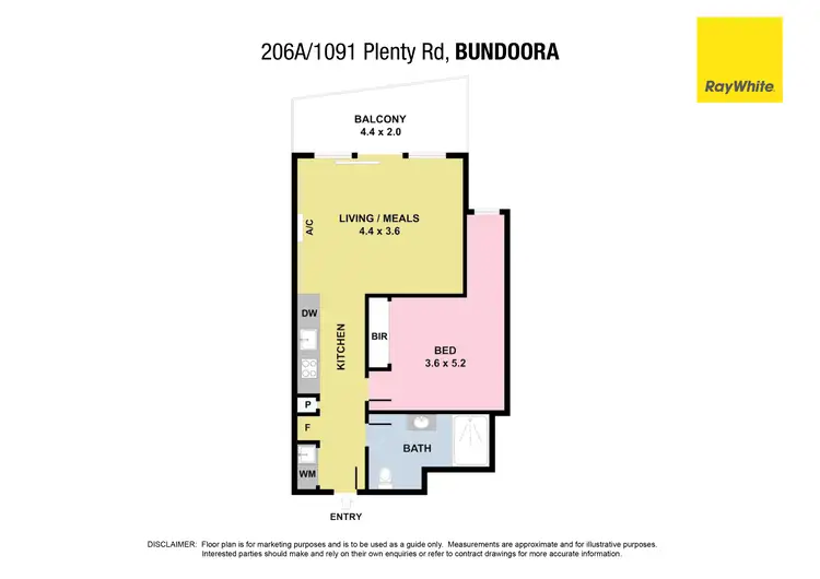Floorplan of Homely apartment listing, 206A/1091 Plenty Road, Bundoora VIC 3083