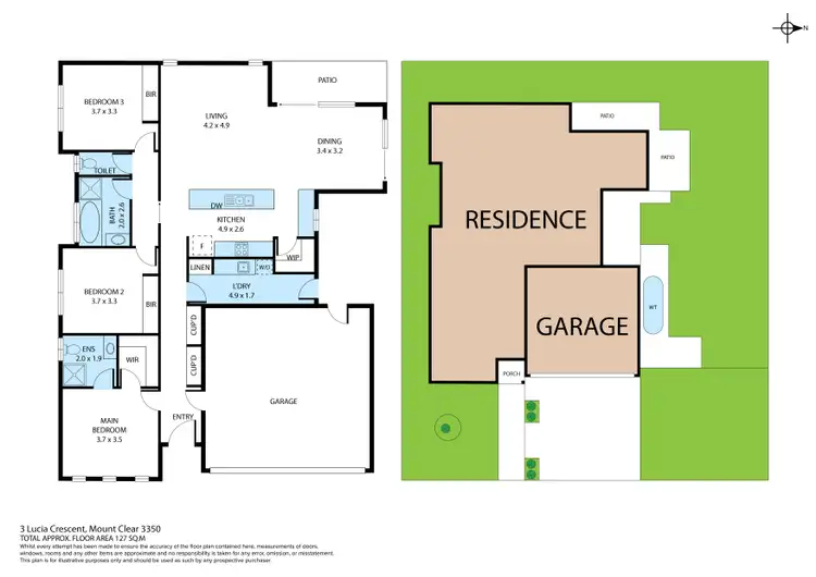 Floorplan of Homely house listing, 3 Lucia Crescent, Mount Clear VIC 3350