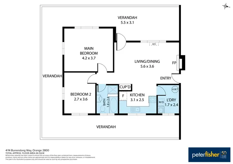 Floorplan of Homely house listing, 4/14-16 Burrendong Way, Orange NSW 2800