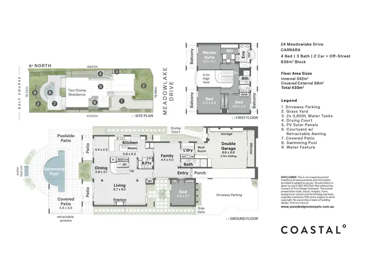 Floorplan of Homely house listing, 24 Meadowlake Drive, Carrara QLD 4211