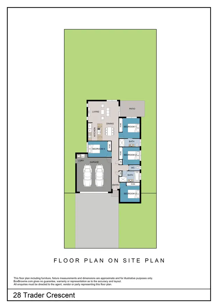 Floorplan of Homely house listing, 28 Trader Crescent, Cannonvale QLD 4802