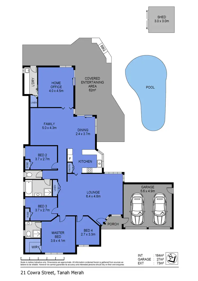 Floorplan of Homely house listing, 21 Cowra St, Tanah Merah QLD 4128