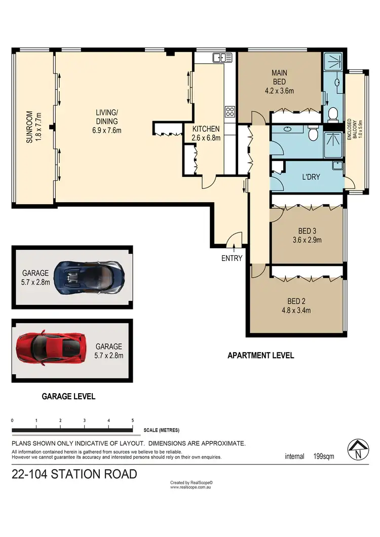 Floorplan of Homely unit listing, 22/104 Station Road, Indooroopilly QLD 4068