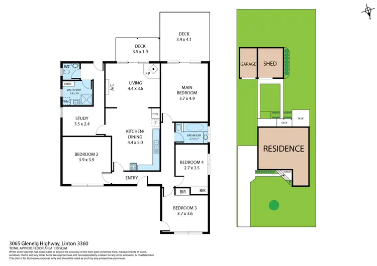 Floorplan of Homely house listing, 3065 Glenelg Highway, Linton VIC 3360