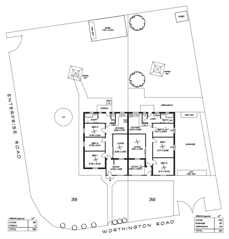 Floorplan of Homely house listing, 36-38 Worthington Road, Elizabeth East SA 5112