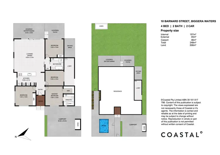 Floorplan of Homely house listing, 10 Barnard Street, Biggera Waters QLD 4216