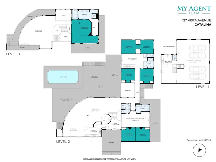 Floorplan of Homely house listing, 127 Vista Avenue, Catalina NSW 2536