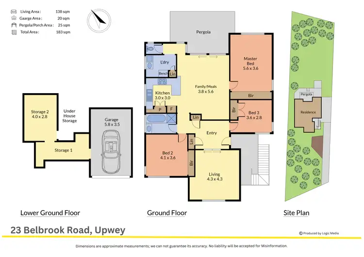 Floorplan of Homely house listing, 23 Belbrook Road, Upwey VIC 3158