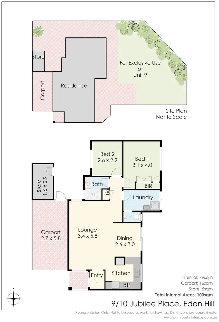 Floorplan of Homely villa listing, 9/10 Jubilee Place, Eden Hill WA 6054