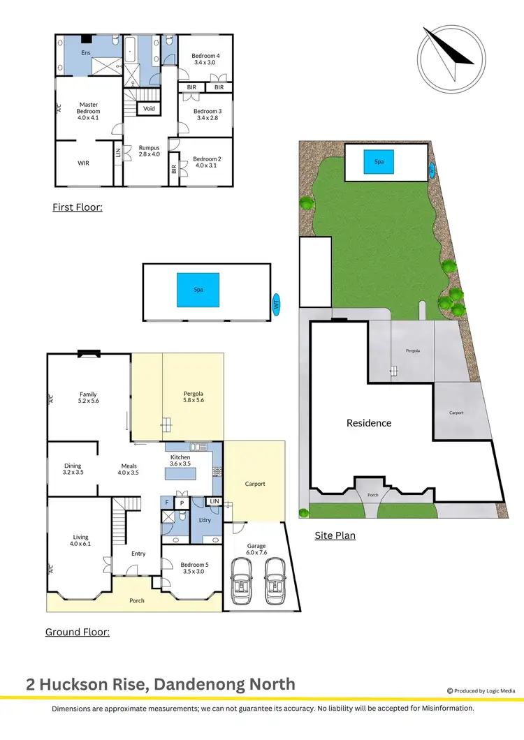 Floorplan of Homely house listing, 2 Huckson Rise, Dandenong North VIC 3175