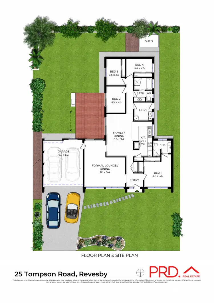Floorplan of Homely house listing, 25 Tompson Road, Revesby NSW 2212
