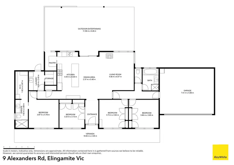 Floorplan of Homely rural property listing, 9 Alexanders Road, Elingamite VIC 3266
