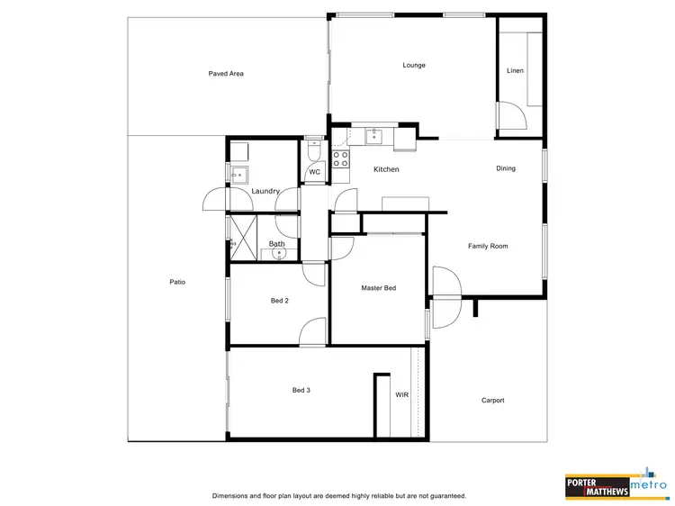 Floorplan of Homely semi-detached listing, 52A River Avenue, Maddington WA 6109