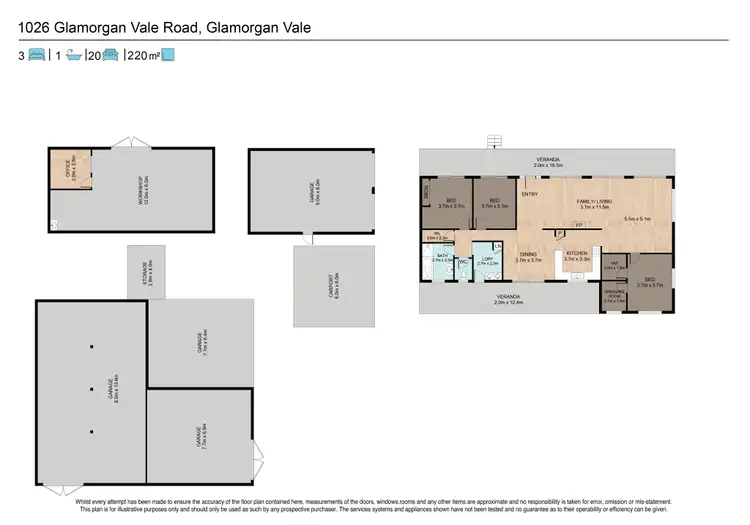 Floorplan of Homely house listing, 1026 Glamorgan Vale Road, Glamorgan Vale QLD 4306