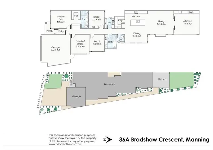 Floorplan of Homely house listing, 36A Bradshaw Crescent, Manning WA 6152