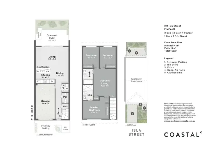 Floorplan of Homely townhouse listing, 3/1 Isla Street, Pimpama QLD 4209