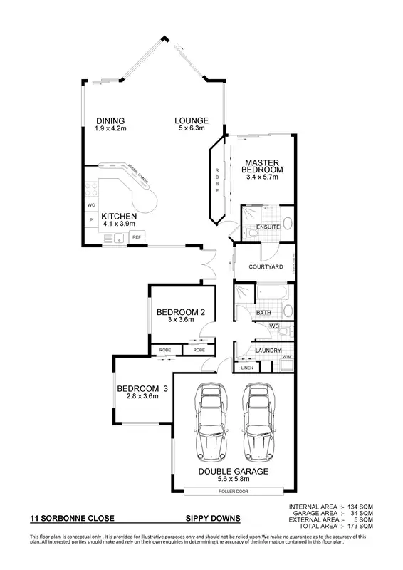 Floorplan of Homely house listing, 11 Sorbonne Close, Sippy Downs QLD 4556
