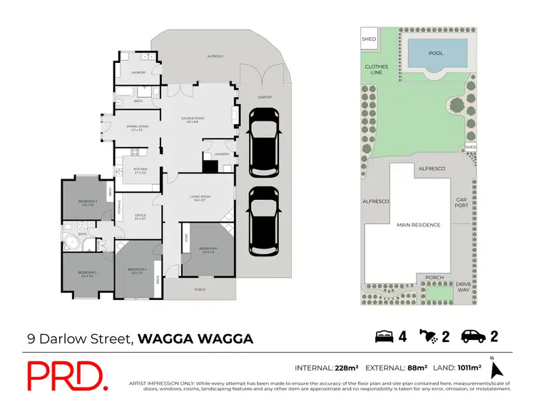 Floorplan of Homely house listing, 9 Darlow Street, Wagga Wagga NSW 2650