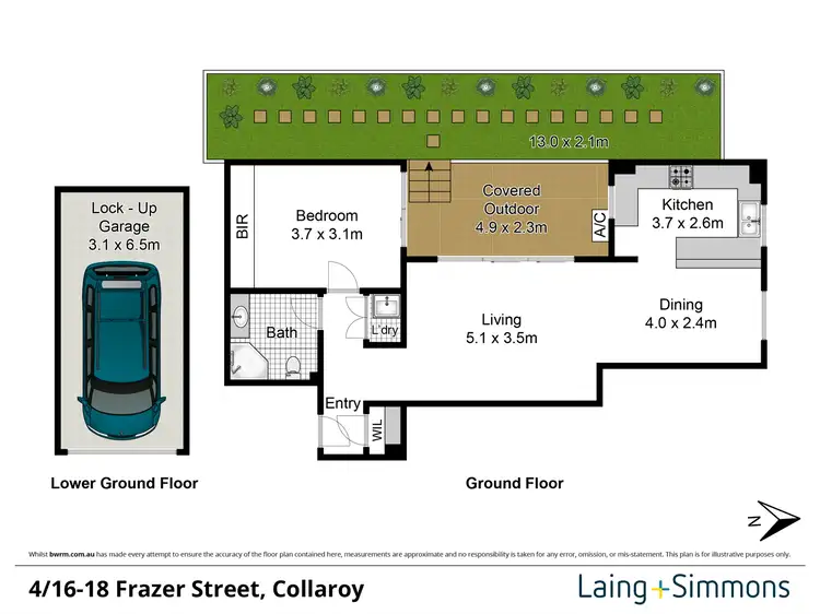 Floorplan of Homely unit listing, 4/16-18 Frazer Street, Collaroy NSW 2097