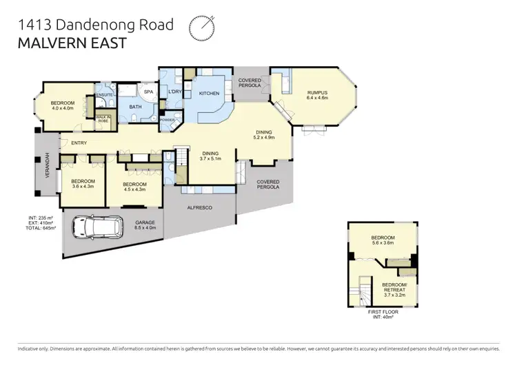 Floorplan of Homely house listing, 1413 Dandenong Road, Malvern East VIC 3145