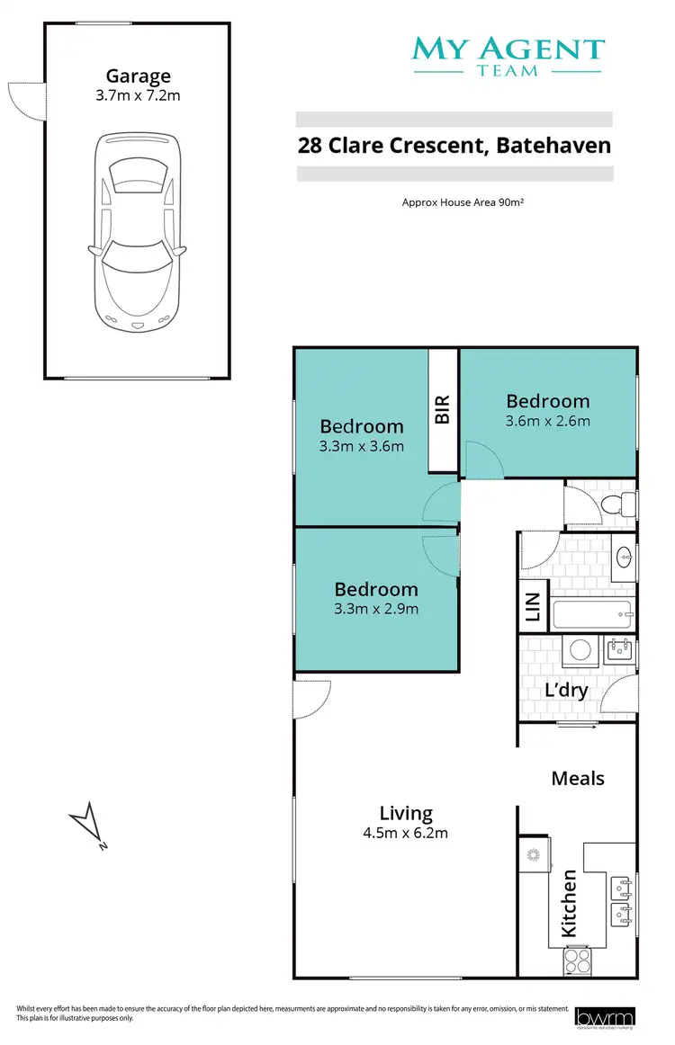 Floorplan of Homely house listing, 28 Clare Crescent, Batehaven NSW 2536