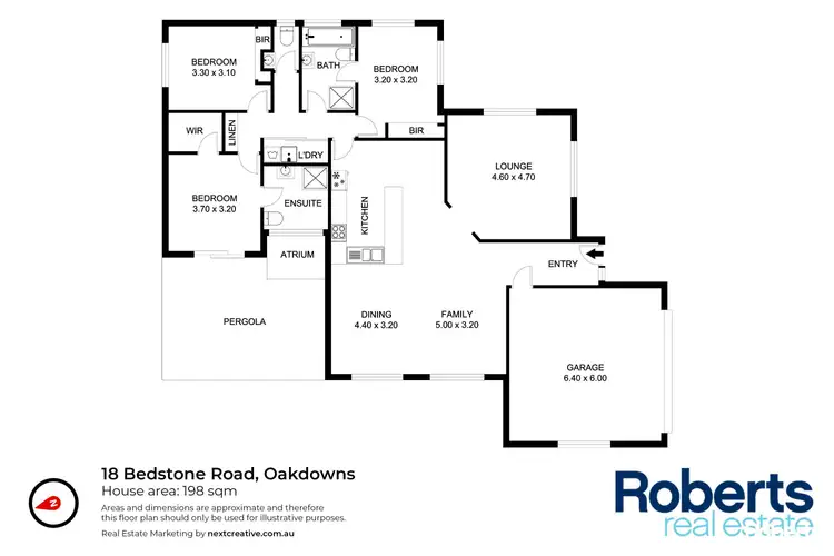 Floorplan of Homely house listing, 18 Bedstone Road, Oakdowns TAS 7019