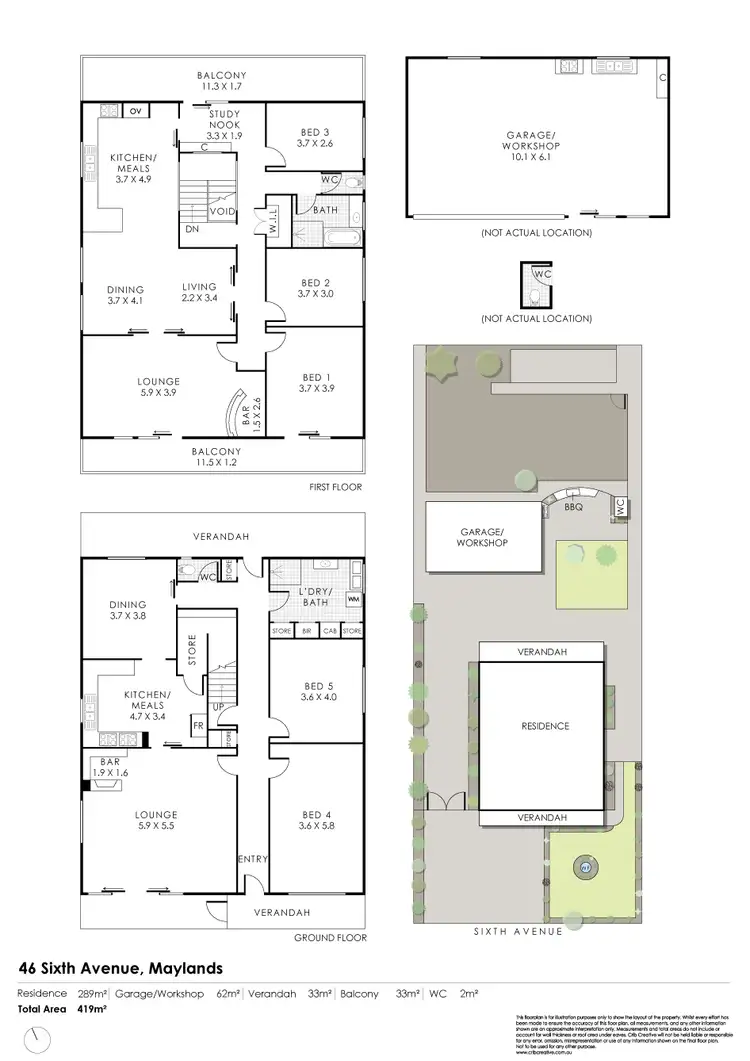 Floorplan of Homely house listing, 46 Sixth Avenue, Maylands WA 6051